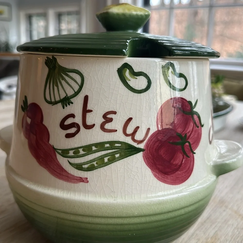 Vintage Los Angeles Potteries CA Pottery Soup Stew Tureen 1957 - Picture 5 of 9